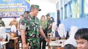 Kodim 1001/HSU-BLG Dukung Penuh Program Makan Bergizi Gratis untuk Anak Sekolah