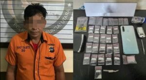 Digerebek di Rumah Kontrakan, Pria asal Danau Panggang HSU Simpan Puluhan Paket Sabu