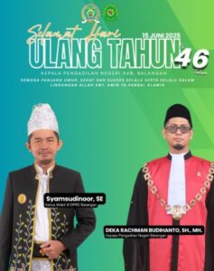 Harapan dan Doa dari Wakil Rakyat: Syamsudinoor Ucapkan Selamat untuk Ketua PN Paringin