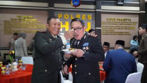 Dandim 1001/HSU-BLG Hadiri HUT Ke-79 Bhayangkara, Tegaskan Soliditas TNI-Polri di Hulu Sungai Utara
