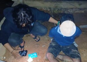 Beraksi di Belakang Kantor Desa, Saluang Kandas pada Tangan Polsek Halong Bersama 3 Paket Sabu