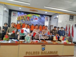 Polres Balangan Ungkap 5 Kasus Selama Juli–Agustus, Termasuk Migas Ilegal dan Penganiayaan Brutal