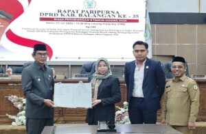 Pemkab-DPRD Balangan Sepakati Raperda Pertanggungjawaban APBD 2024, Raih Opini WTP dari BPK