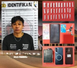 Polres Balangan Ringkus Pengedar asal Barabai, Puluhan Paket Sabu Gagal Edar