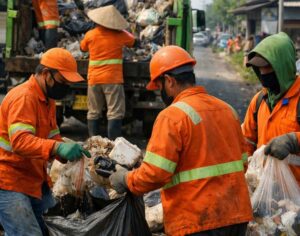 Dibalik Seragam Orange: Potret Petugas Kebersihan HSU Bertaruh Sehat Demi Kota Layak Huni