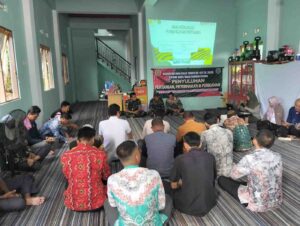 Perkuat Ketahanan Pangan Desa, TMMD ke-127 Kodim 1001/HSU Gelar Penyuluhan Pertanian-Perikanan di Hambuku Hulu