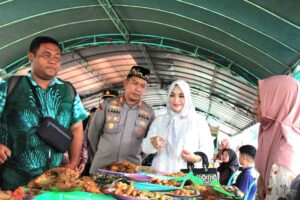 Kapolres Balangan Tekankan Keamanan Pasar Ramadan 1447 Hijriah di Taman Sanggam