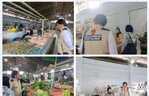 Satgas Saber Polres Balangan Awasi Harga dan Mutu Pangan di Pasar Modern Adaro