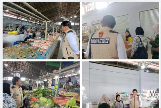 Satgas Saber Polres Balangan Awasi Harga dan Mutu Pangan di Pasar Modern Adaro