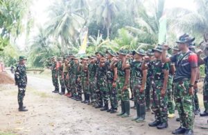 Apel Satgas TMMD ke-127 di Hambuku Hulu, Kodim 1001/HSU-BLG Pastikan Kesiapan Personel dan Perkuat Sinergi Pembangunan Desa