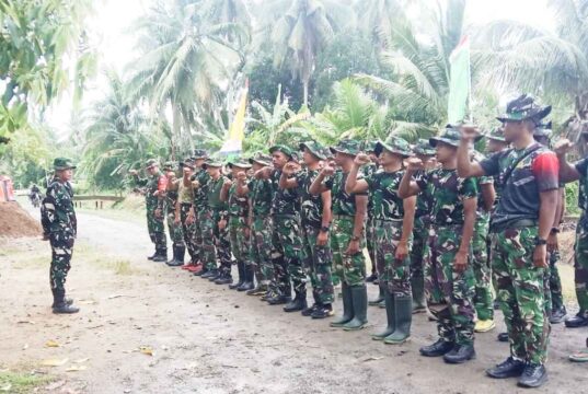 Apel Satgas TMMD ke-127 di Hambuku Hulu, Kodim 1001/HSU-BLG Pastikan Kesiapan Personel dan Perkuat Sinergi Pembangunan Desa
