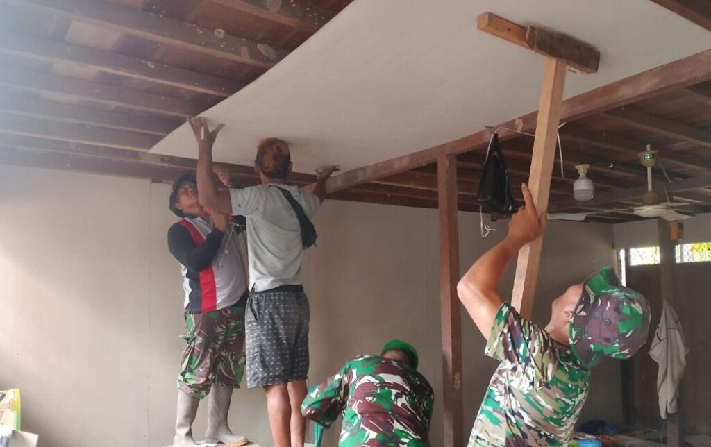 TMMD ke-127 Rehabilitasi TPA Al Ikhlas di Hambuku Hulu, Kodim 1001/HSU-BLG Perkuat Pendidikan Keagamaan Desa