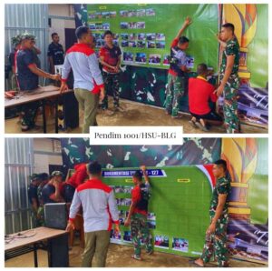 Perkuat Pusat Kendali Operasi, Kotis TMMD ke-127 Kodim 1001/HSU-BLG Ditata Ulang