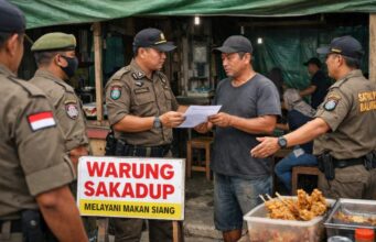 Warang Sakadup Ditertibkan, Satpol PP Balangan Intensifkan Operasi Ramadan 2026
