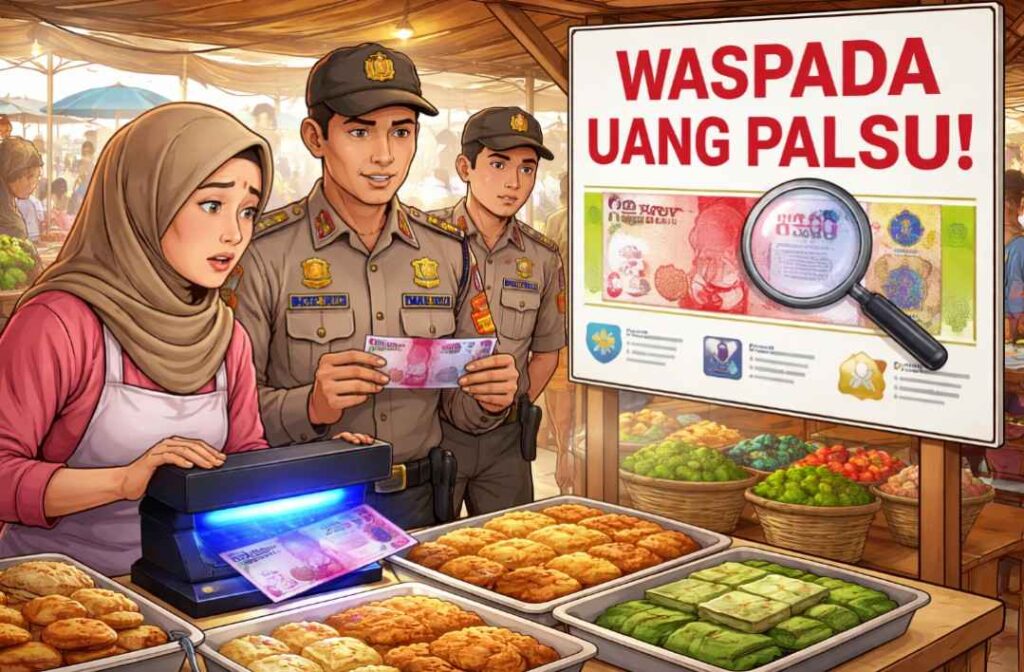 Isu Uang Palsu Beredar, Polres HSU Minta Pedagang Lebih Teliti Saat Terima Uang