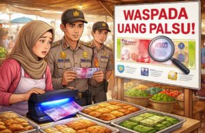 Isu Uang Palsu Beredar, Polres HSU Minta Pedagang Lebih Teliti Saat Terima Uang