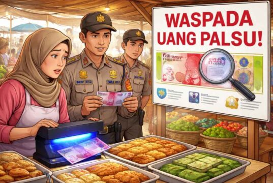 Isu Uang Palsu Beredar, Polres HSU Minta Pedagang Lebih Teliti Saat Terima Uang