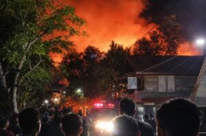 Jago Merah Mengamuk di Danau Panggang HSU, Sungai Namang Berkobar Dini Hari Saat Warga Terlelap
