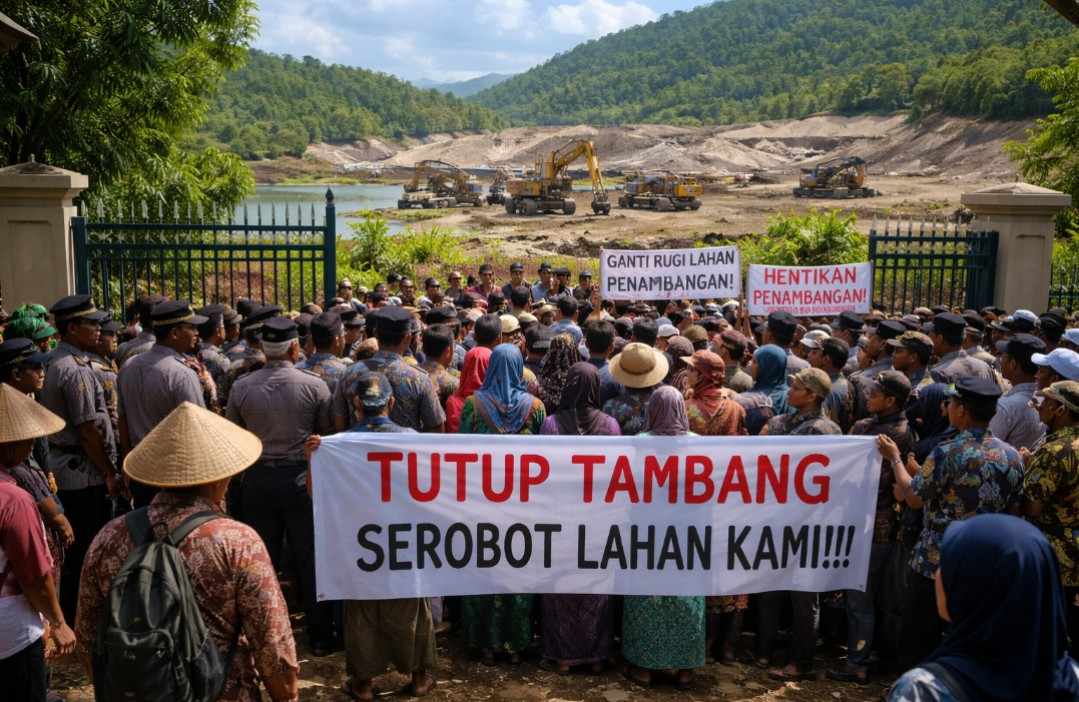 Warga HSS Surati Polda Kalsel, Siap Tutup Tambang PT AGM karena Diduga Serobot Lahan